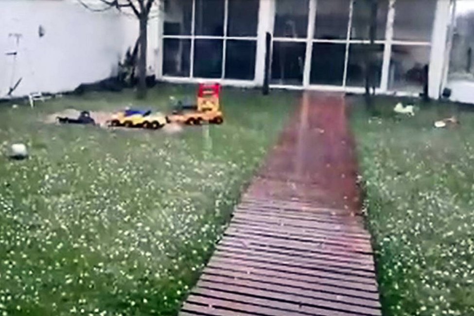 VIDEOS: La tormenta de Santa Rosa incluy&oacute; granizo en el departamento Federaci&oacute;n