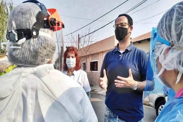 García resaltó que los controles en los ingresos a la ciudad fueron la clave. García resaltó que los controles en los ingresos a la ciudad fueron la clave.