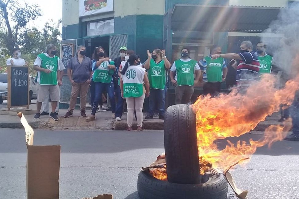 VIDEO: Ruidosa protesta y movilización en la zona sur de Concordia