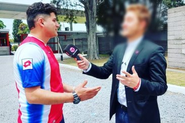 El imputado Diego Martínez entrevistado por su rol de "captador" El imputado Diego Martínez entrevistado por su rol de "captador"