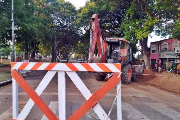El problema se focalizó sobre la transitada avenida Eva Perón El problema se focalizó sobre la transitada avenida Eva Perón