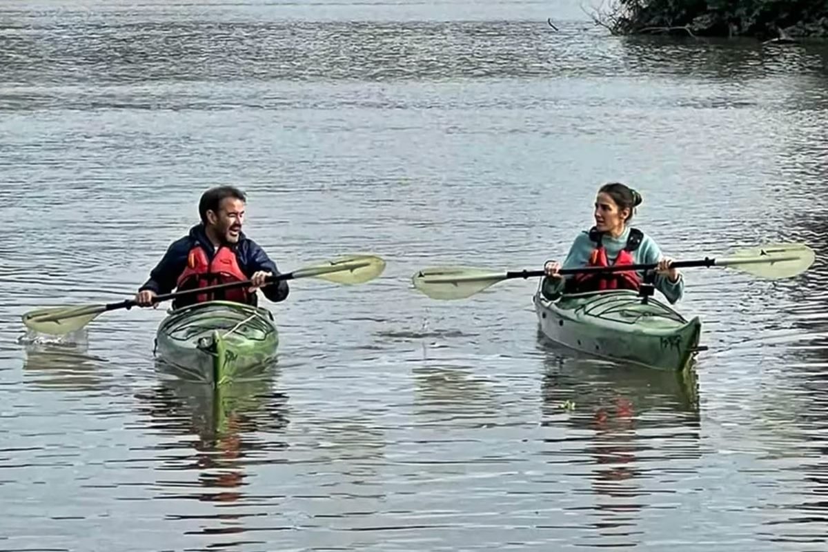 Juana Viale recorrió en kayak las Islas Canales Verdes del Río Uruguay