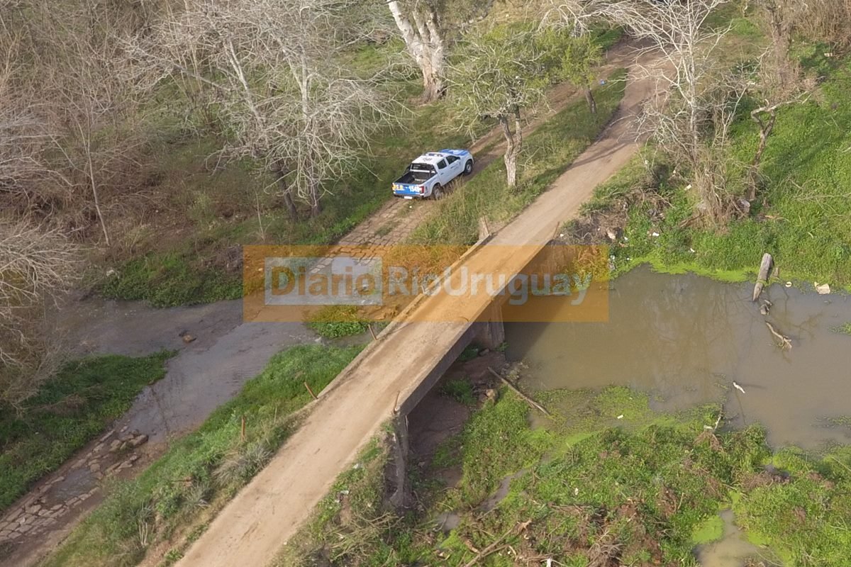 El lugar del hallazgo visto desde el aire