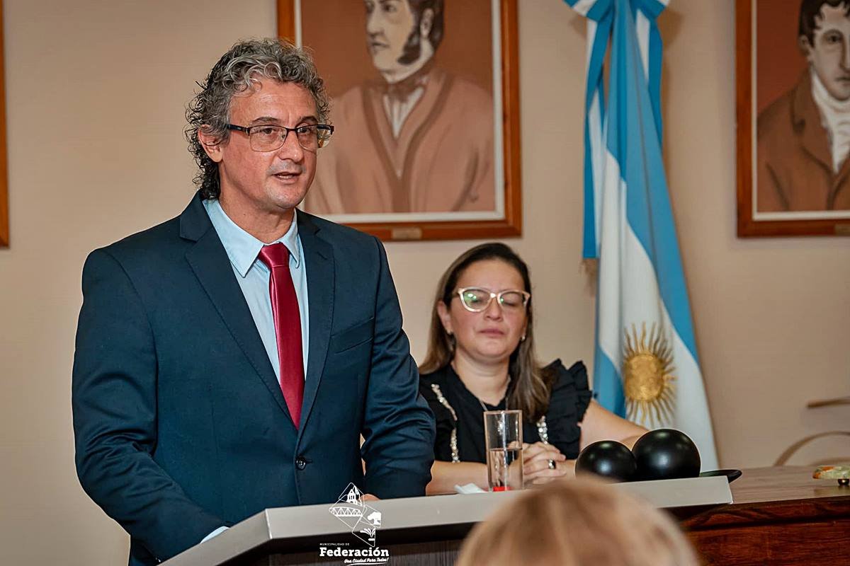 El intendente de Federaci&oacute;n, Ricardo Bravo