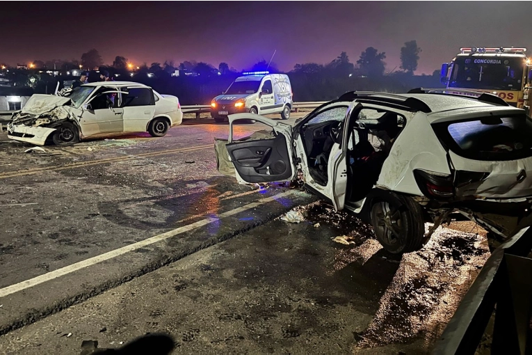 VIDEO: Una cámara captó el triple choque en que murió un concordiense