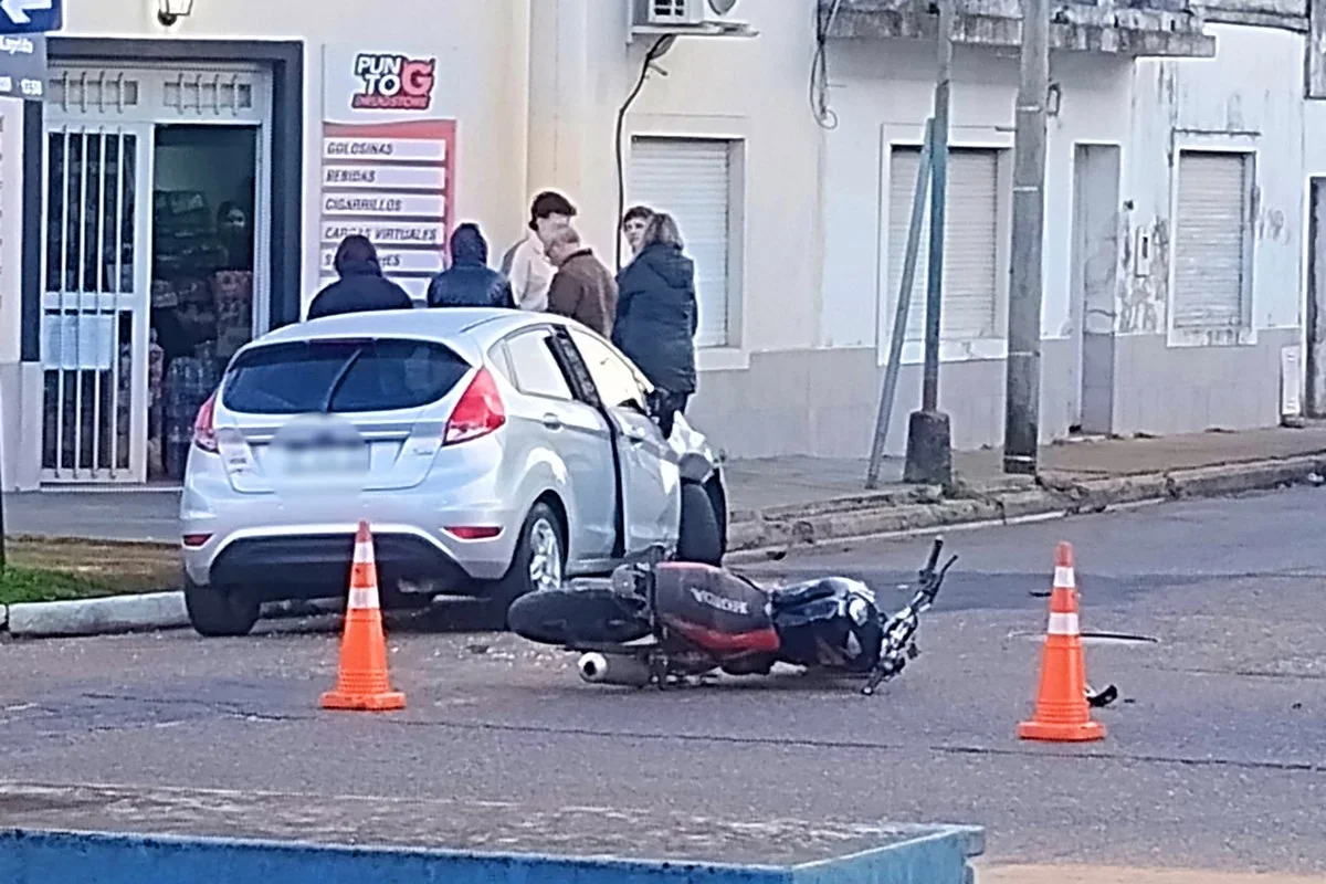 El motociclista padeció las peores consecuencias El motociclista padeció las peores consecuencias