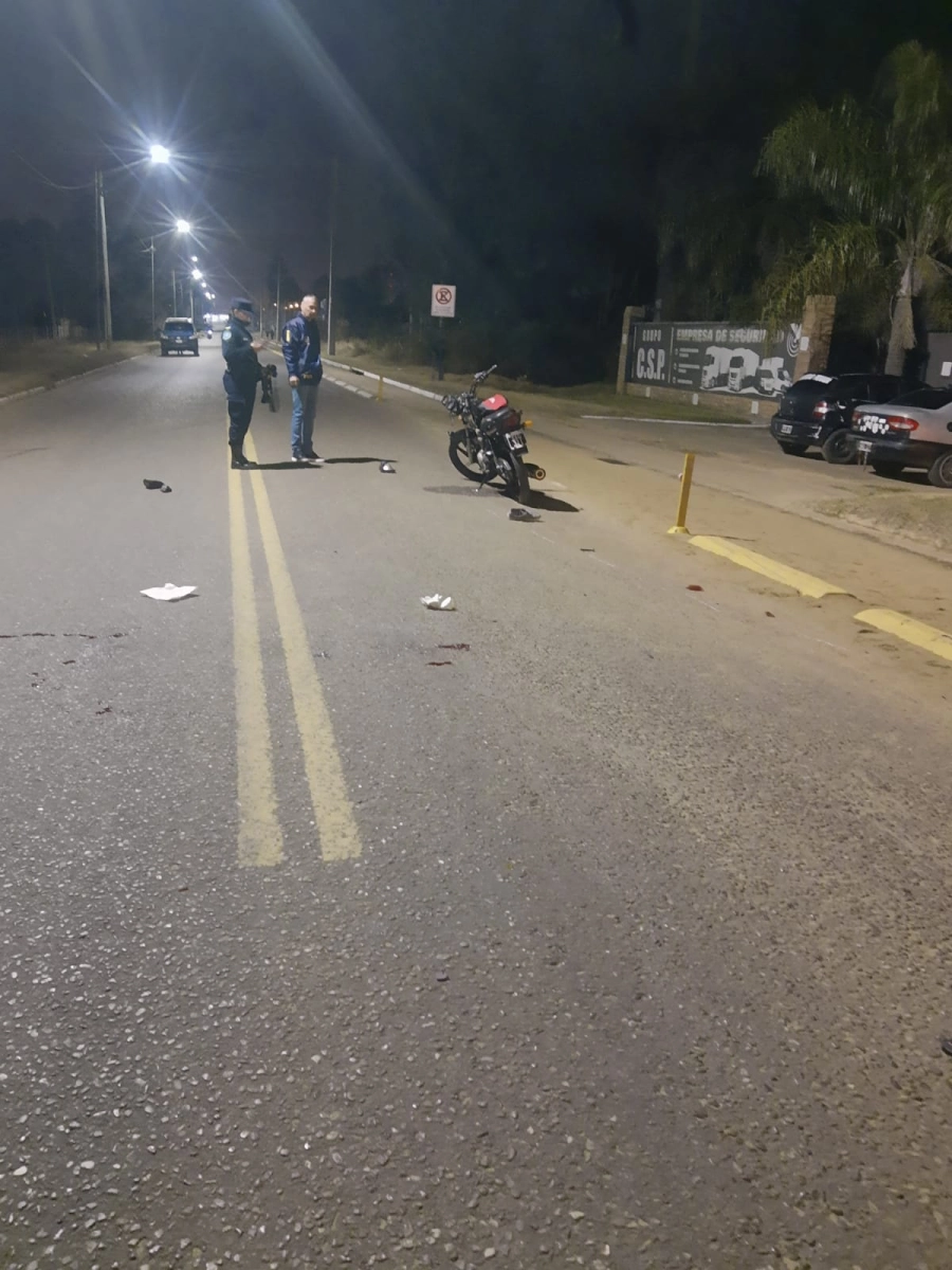El choque se dio entre una camioneta y una moto