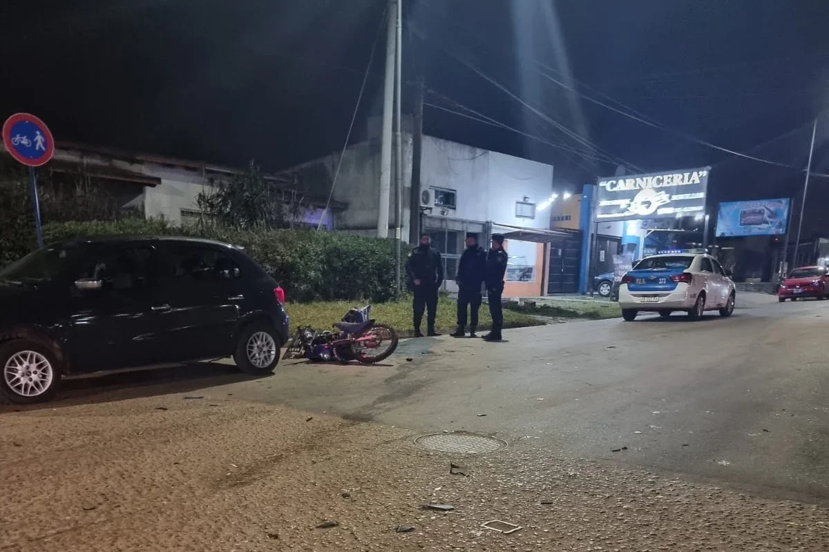 El motociclista debió ser atentido en el hospital Masvernat. El motociclista debió ser atentido en el hospital Masvernat.