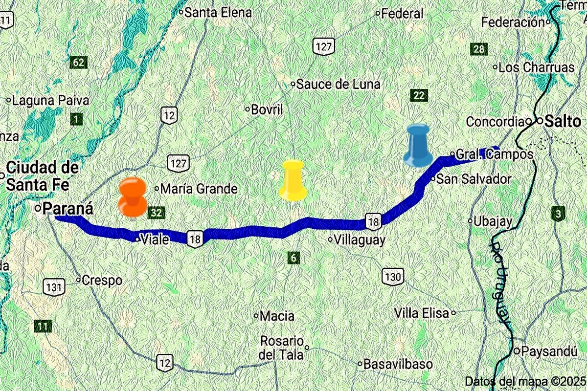 Los tres puntos donde se colocarían cabinas de peaje Los tres puntos donde se colocarían cabinas de peaje