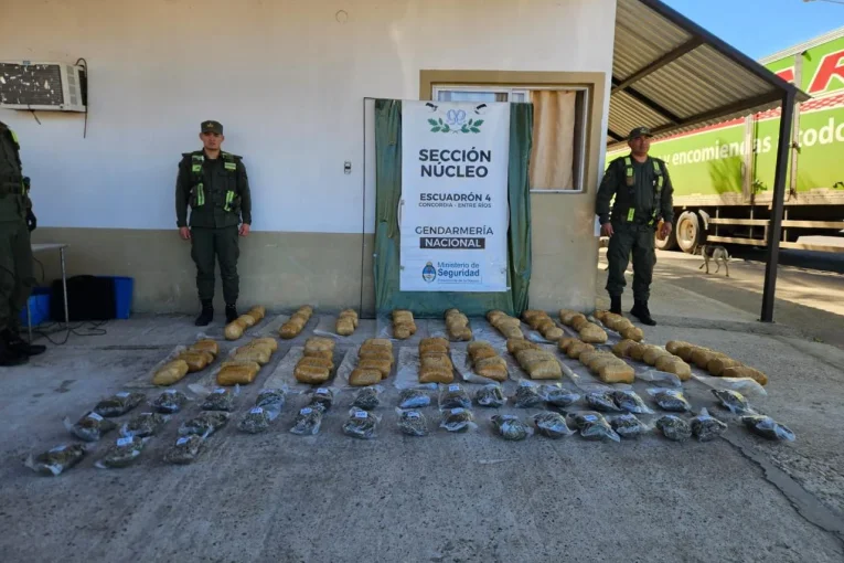 Desde Concordia se pudo golpear a una banda narco de la patagonia