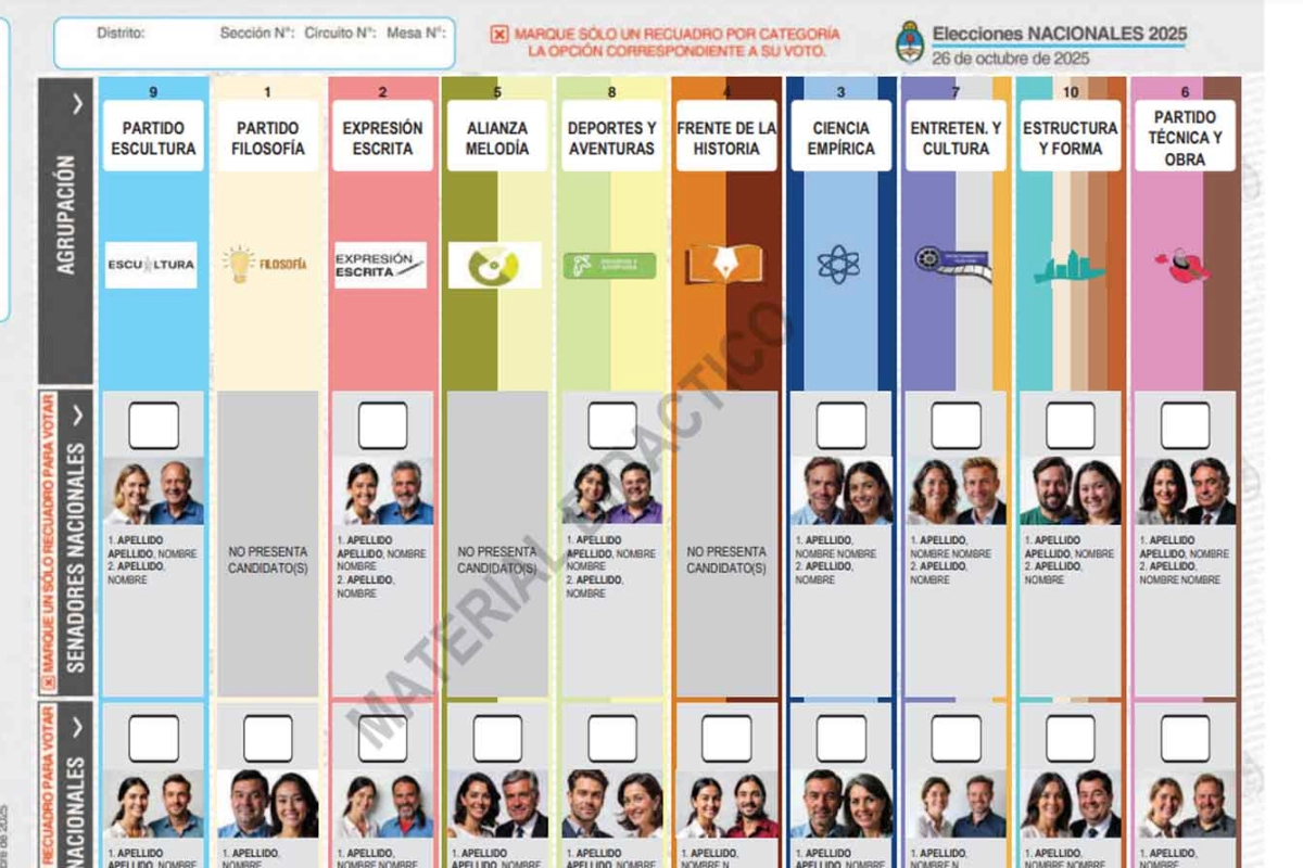 Así será la Boleta Única Papel Así será la Boleta Única Papel