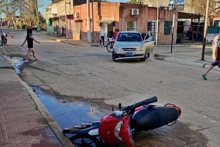 Terminó lesionada tras protagonizar un fuerte impacto en una zona de Concordia