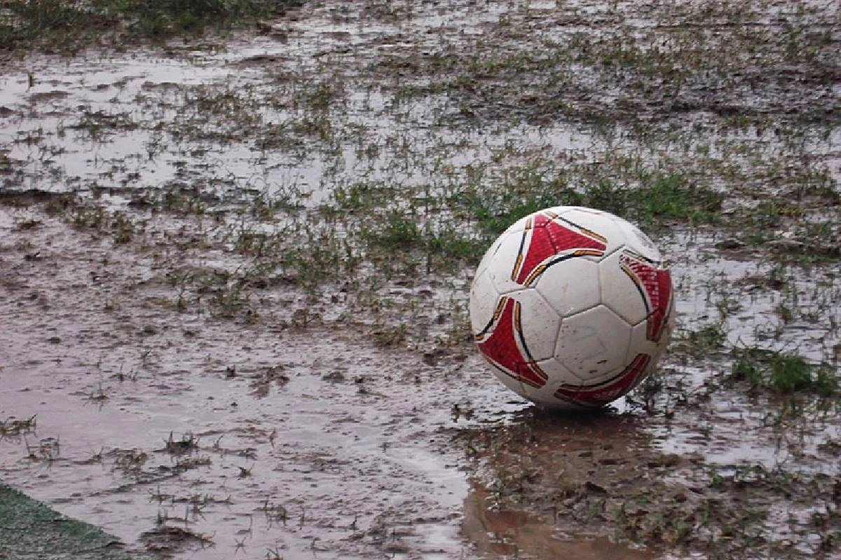 La lluvia obligó a suspender el fútbol concordiense La lluvia obligó a suspender el fútbol concordiense