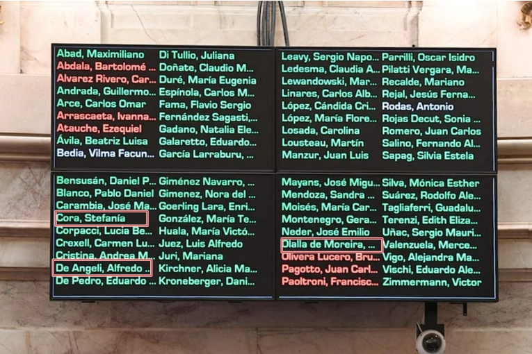 De Ángeli y Olalla esta vez no se ausentaron para votar sobre discapacidad