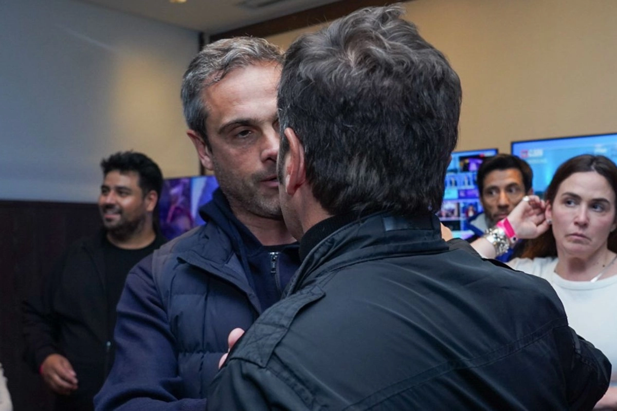 Michel y Kicillof en el bunker de la ciudad de La Plata Michel y Kicillof en el bunker de la ciudad de La Plata