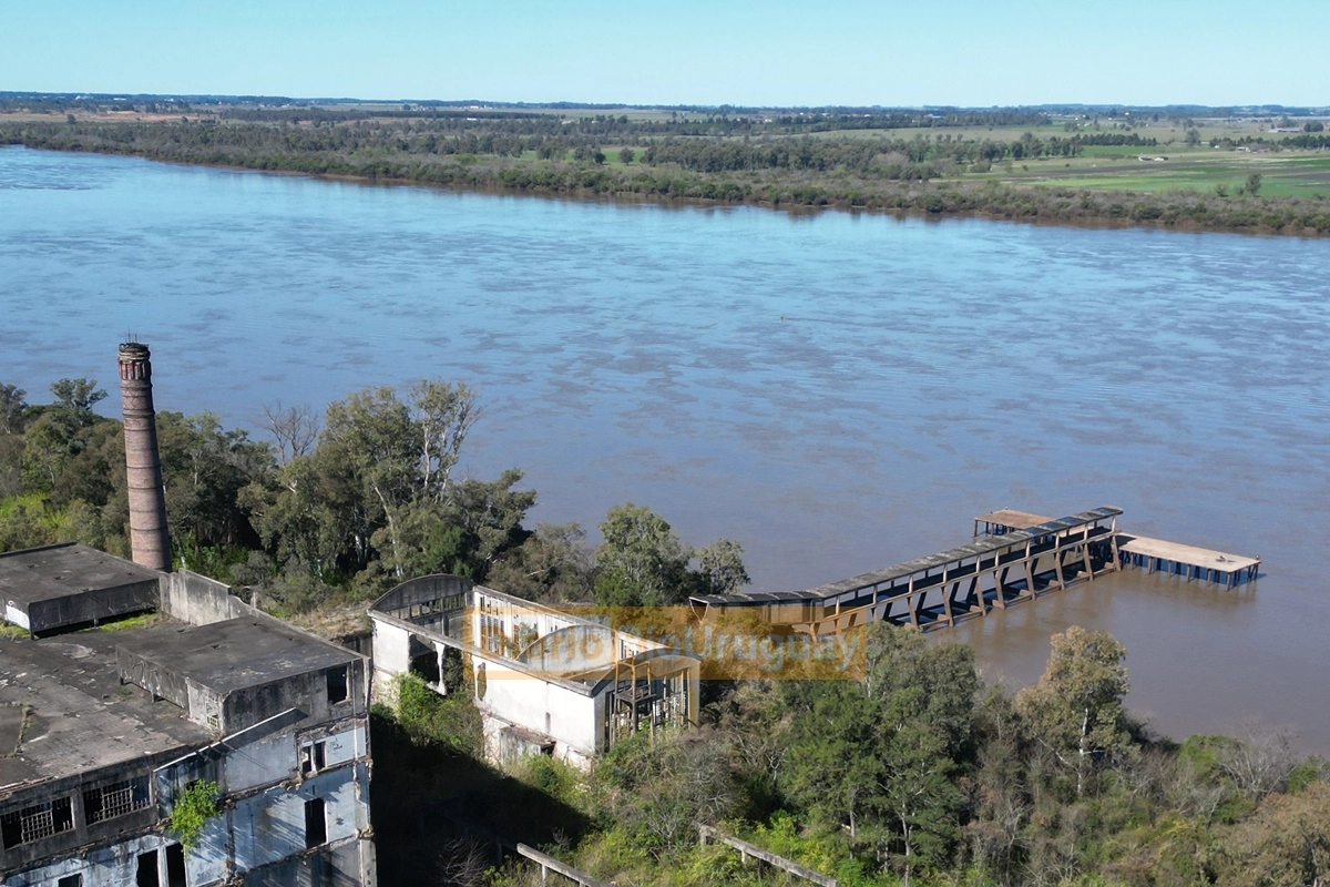 El puerto de Benito Legerén visto desde el drone de Diario Río Uruguay El puerto de Benito Legerén visto desde el drone de Diario Río Uruguay