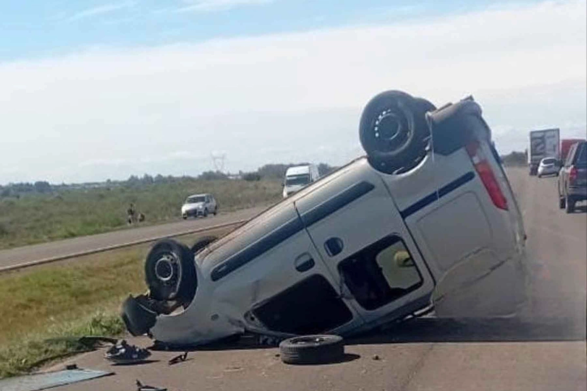 El siniestro vial ocurrió en la Autovía 14. El siniestro vial ocurrió en la Autovía 14.