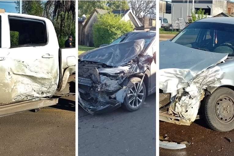 Dos personas debieron ser trasladas al Masvernat tras el choque en Villa Adela