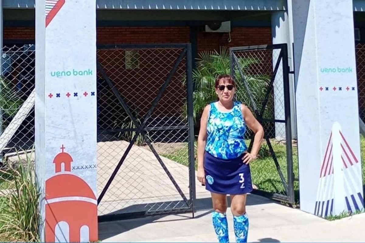 La concordiense Scrosati representando a Salto Grande.