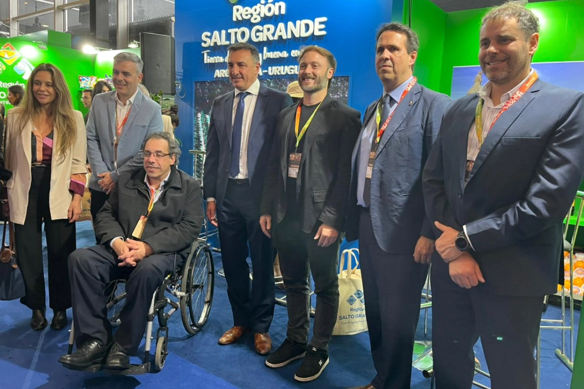 Con la binacionalidad como principal característica se presentó el stand de Salto Grande.