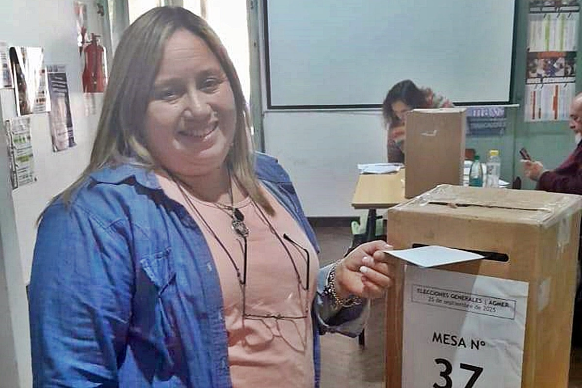 Habló la electa secretaria general de Concordia.