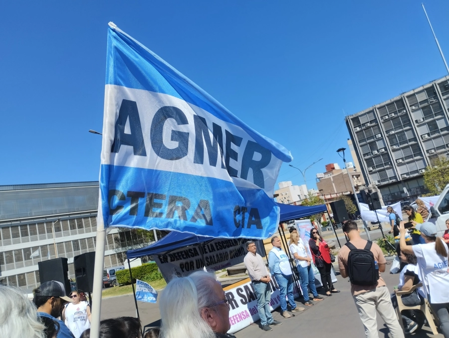 La protesta de la semana pasada en Paraná.