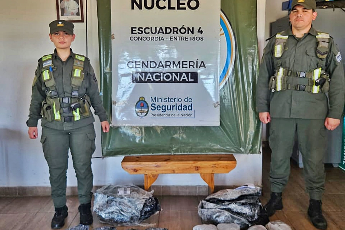 Lo secuestrado super&oacute; los ocho kilos de marihuana.