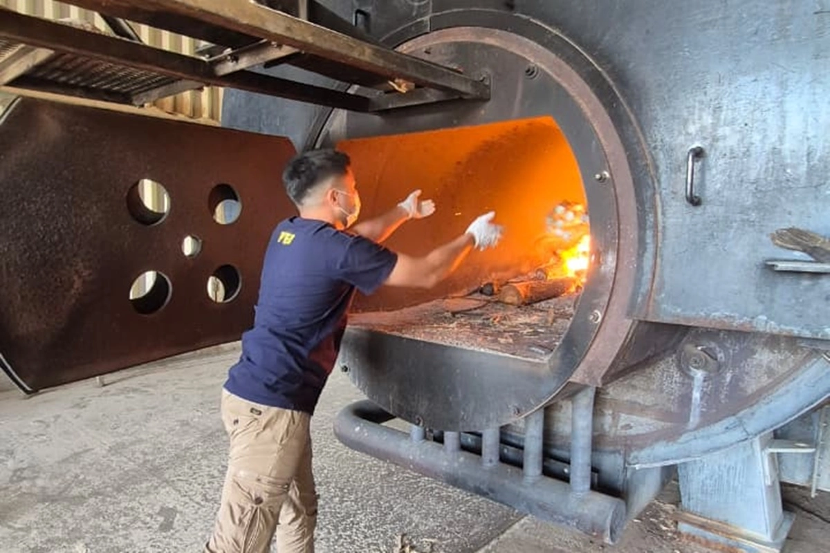 Fueron incinerados 279 kilogramos de marihuana, 23 de coca&iacute;na, entre otros.