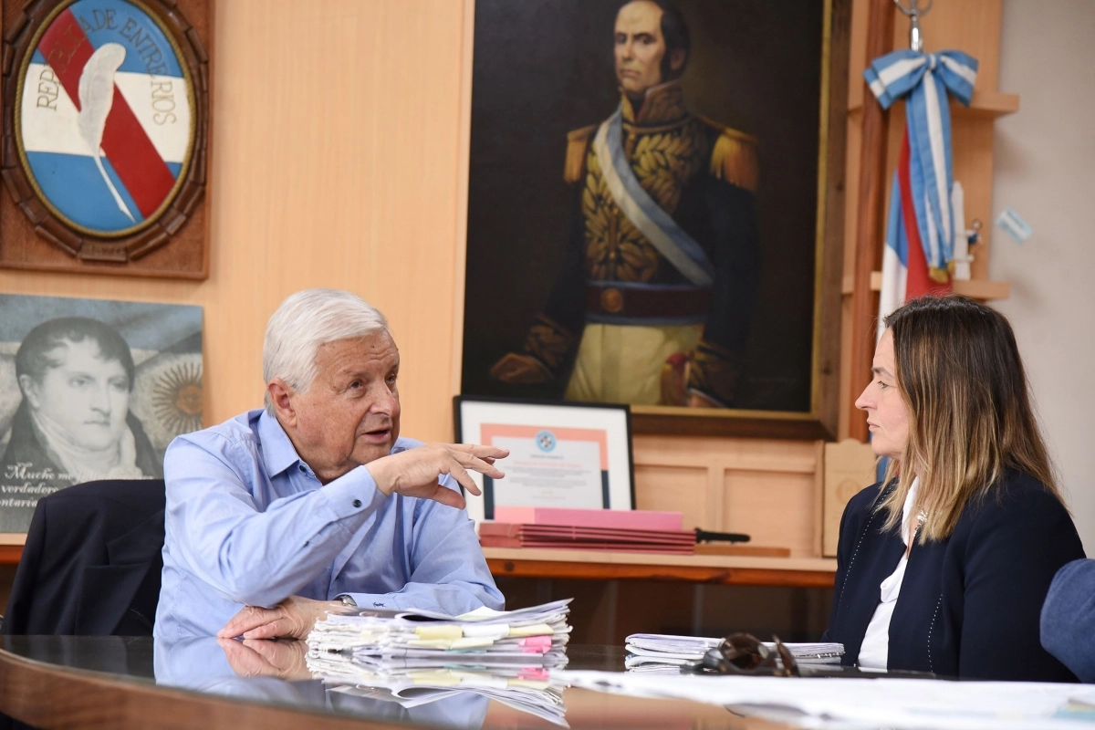 Merino junto a Lauritto en Concepción del Uruguay