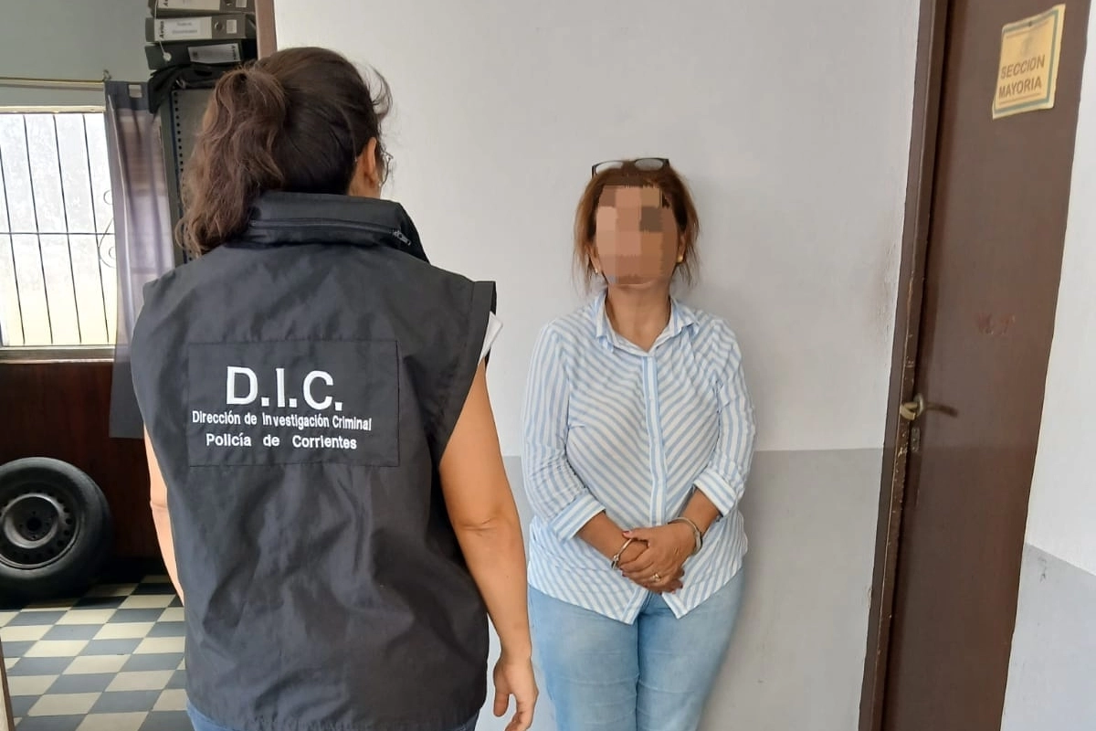 La mujer fue detenida por la Polic&iacute;a de Corrientes.