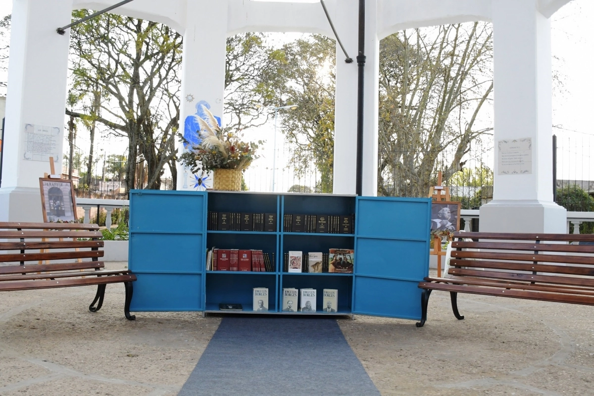 El paseo Jorge Luis Borges listo para Atardeceres Literarios