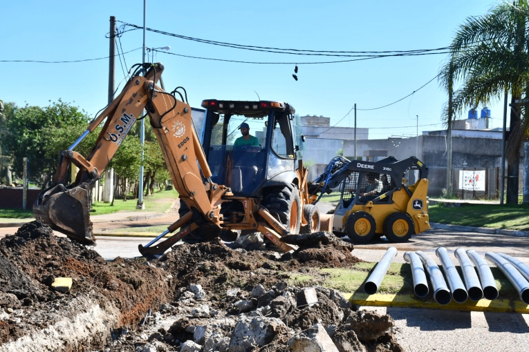 Desde el EDOS se brindaron detalles de la obra que se ejecuta en el barrio Pampa Soler