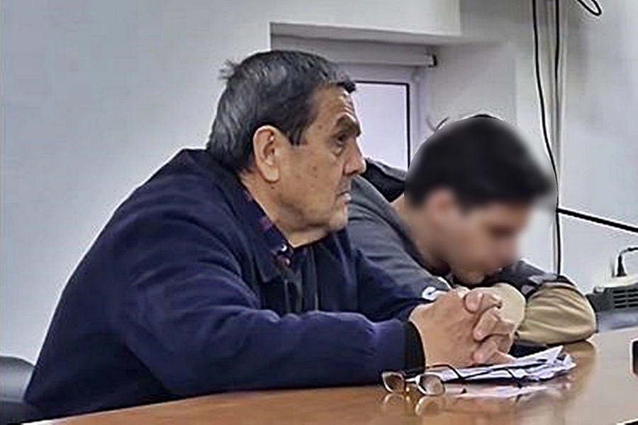 Carlos Medida ejerciendo como abogado en los tribunales de Concordia. (Concordia Policiales)
