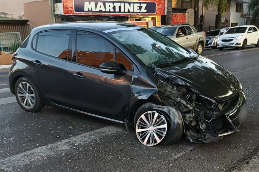 El veh&iacute;culo termin&oacute; chocando contra una luminaria.