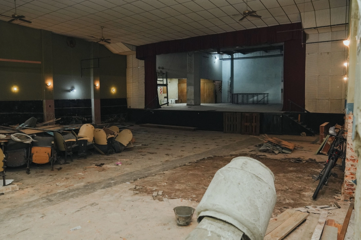 Ya se pueden observar los trabajos en el interior del lugar.