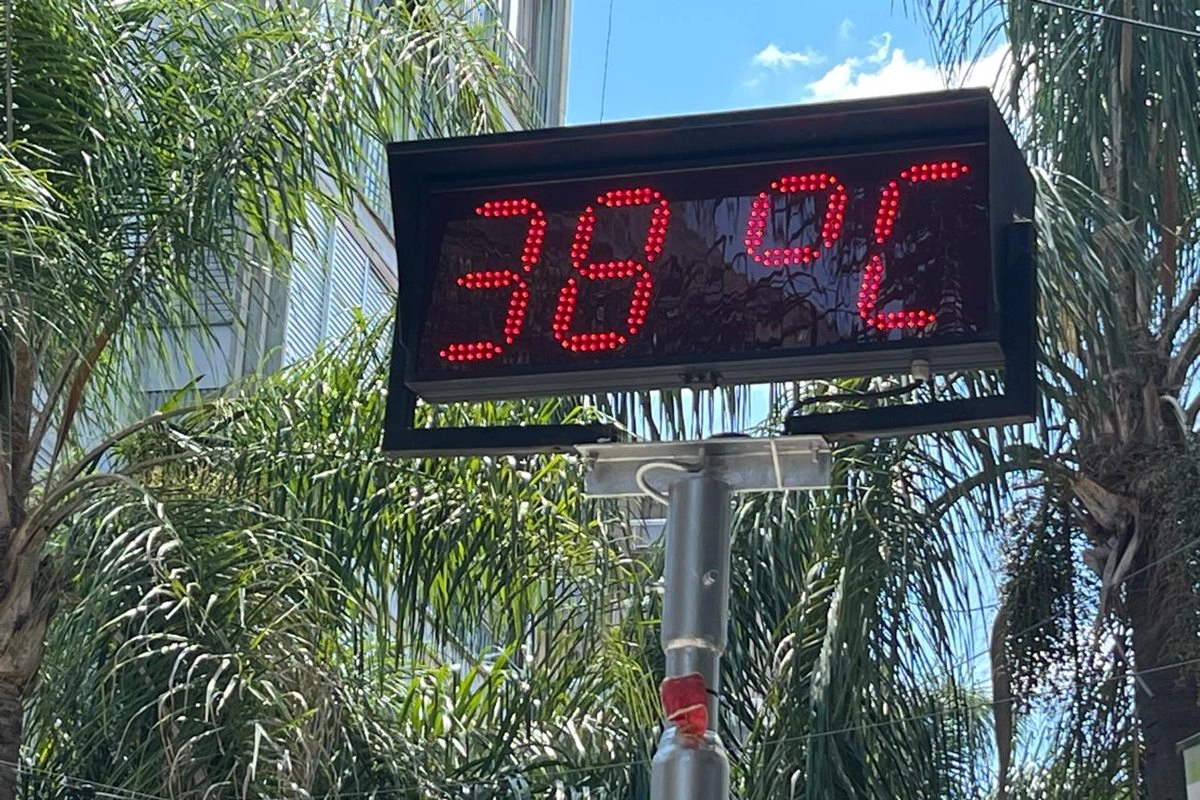 El centro de Concordia marc&oacute; 38&deg;C sobre el mediod&iacute;a de este mi&eacute;rcoles.