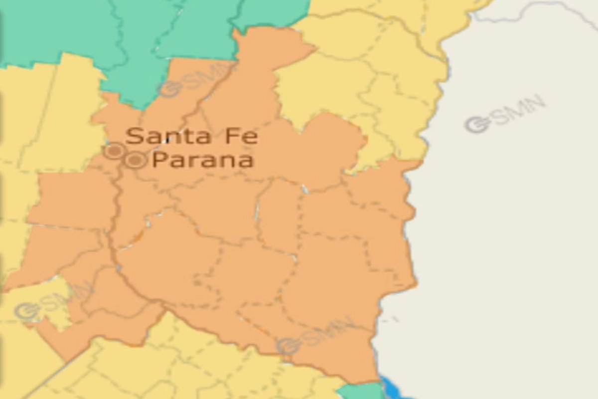 Un amplio sector de la provincia est&aacute; bajo amenaza de tormentas fuertes