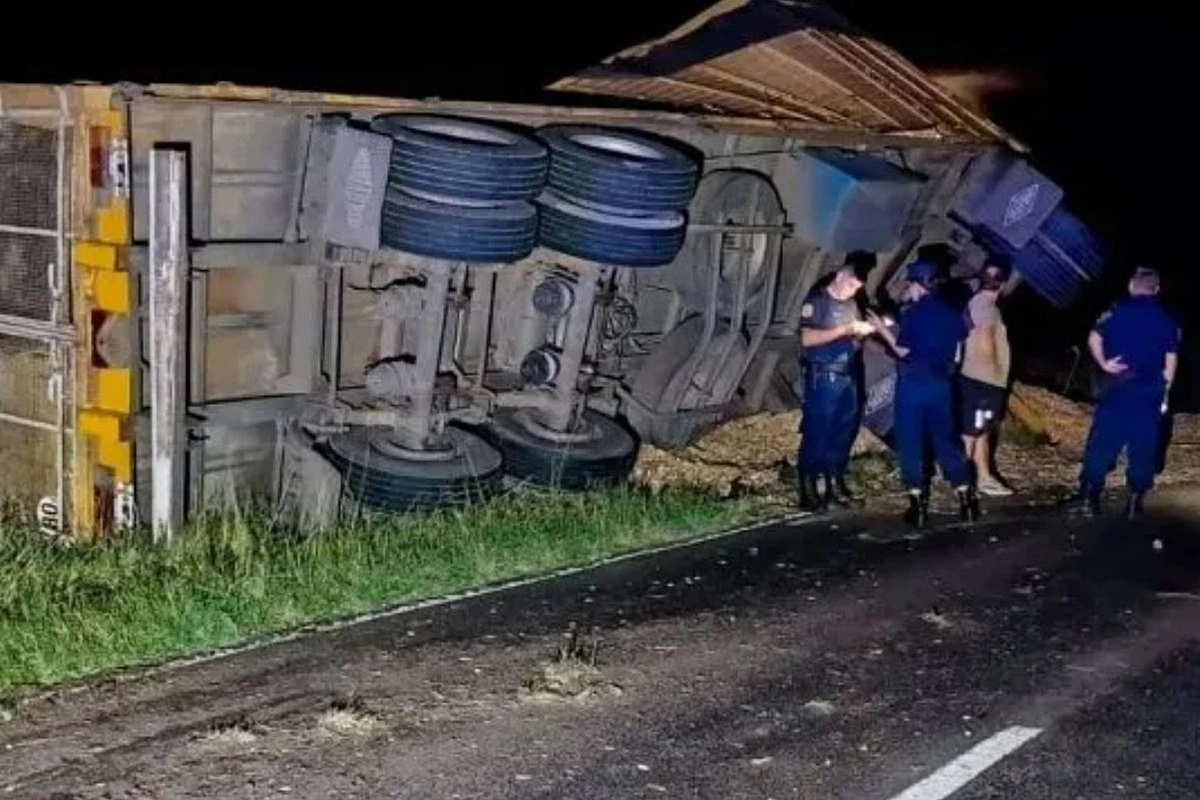 El cami&oacute;n involucrado en el hecho que se investiga.