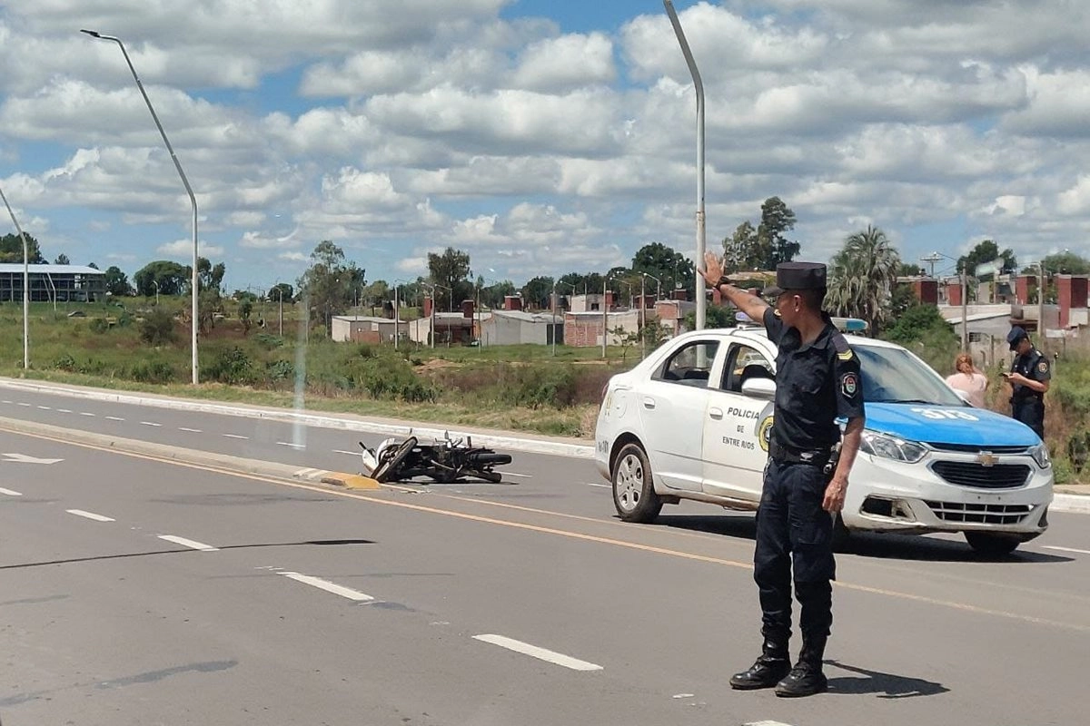 El hecho se produjo en Ruta 4, ingreso a la ciudad de Concordia.