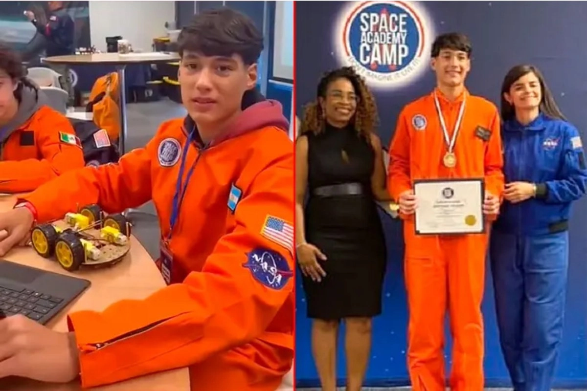 Santiago Folmer recibi&oacute; un reconocimiento de la NASA.