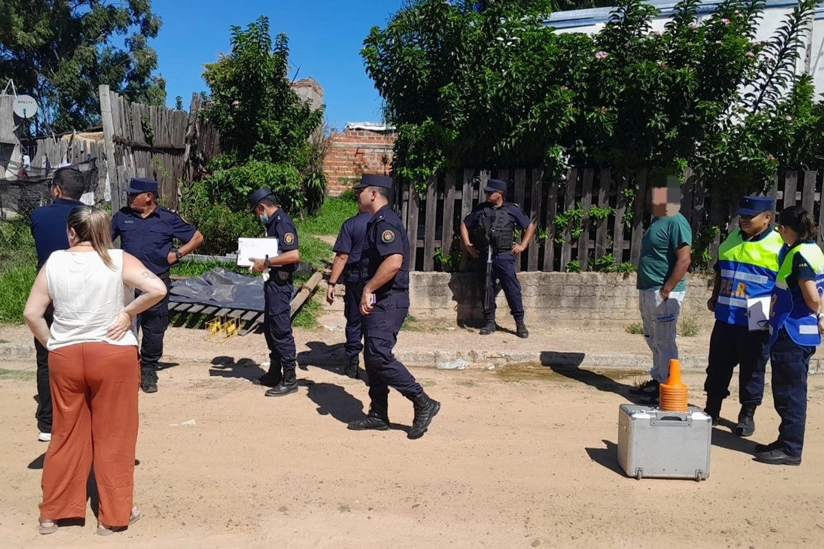 El frente de la vivienda donde ocurri&oacute; el dantesco hecho.