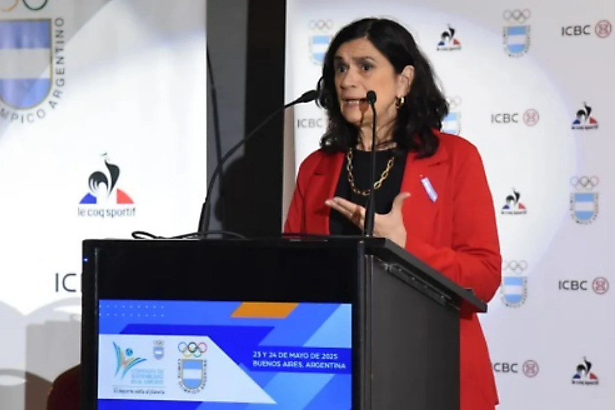 Capacitadora Mabel Roca, Miembro del Comit&eacute; Ol&iacute;mpico Argentino.