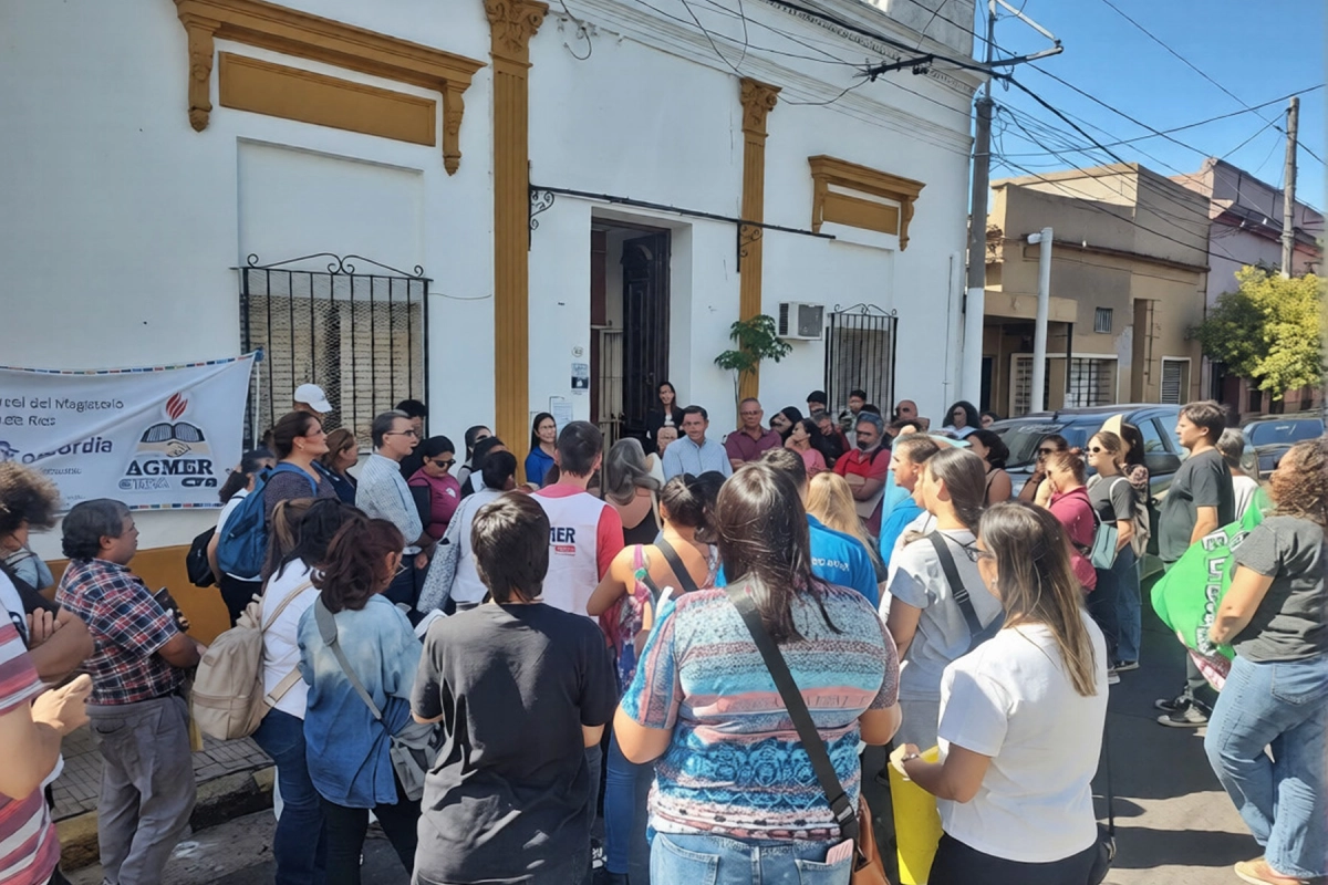 La protesta se llev&oacute; a cabo en la ma&ntilde;ana de este lunes.