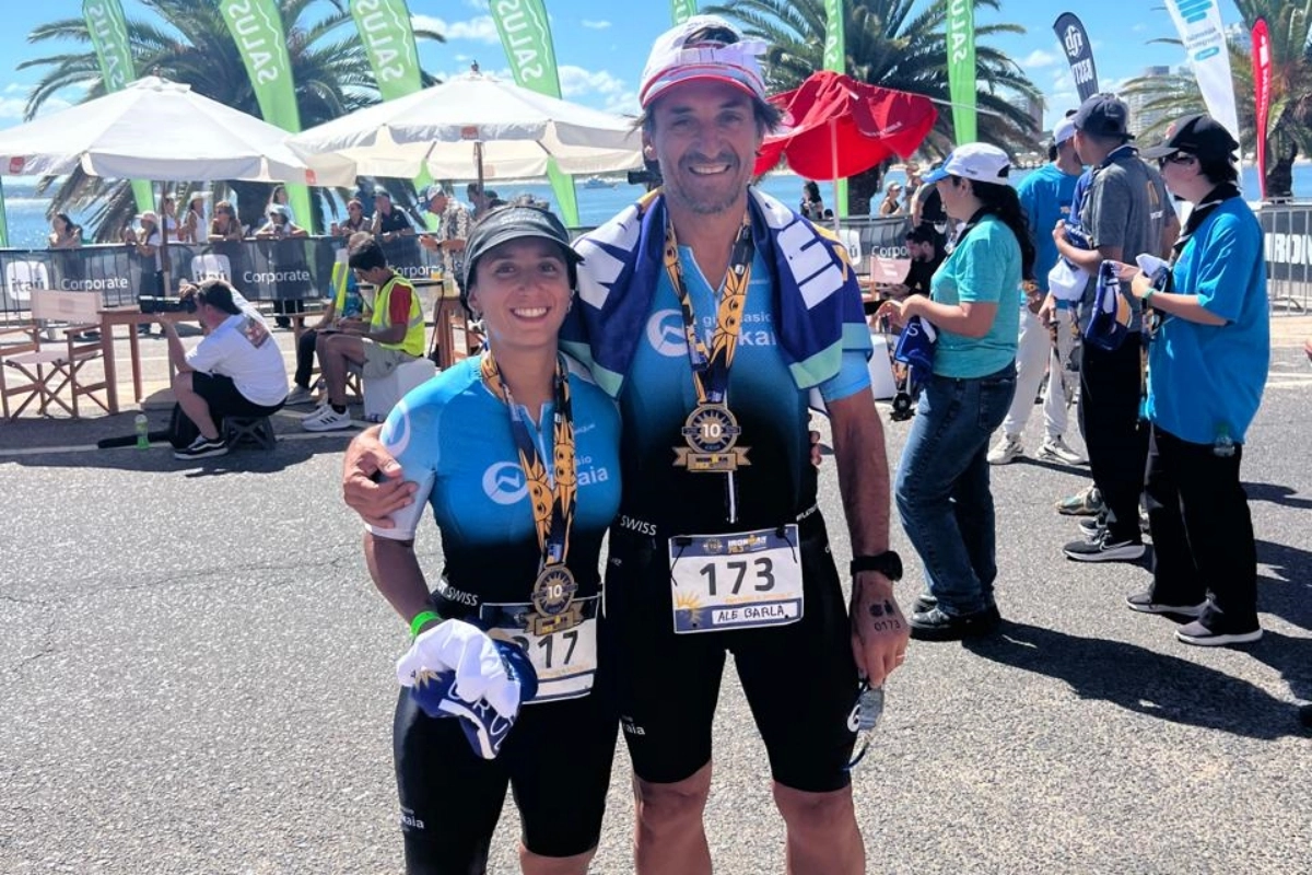 Alejandro y Laura Barla en Punta del Este.