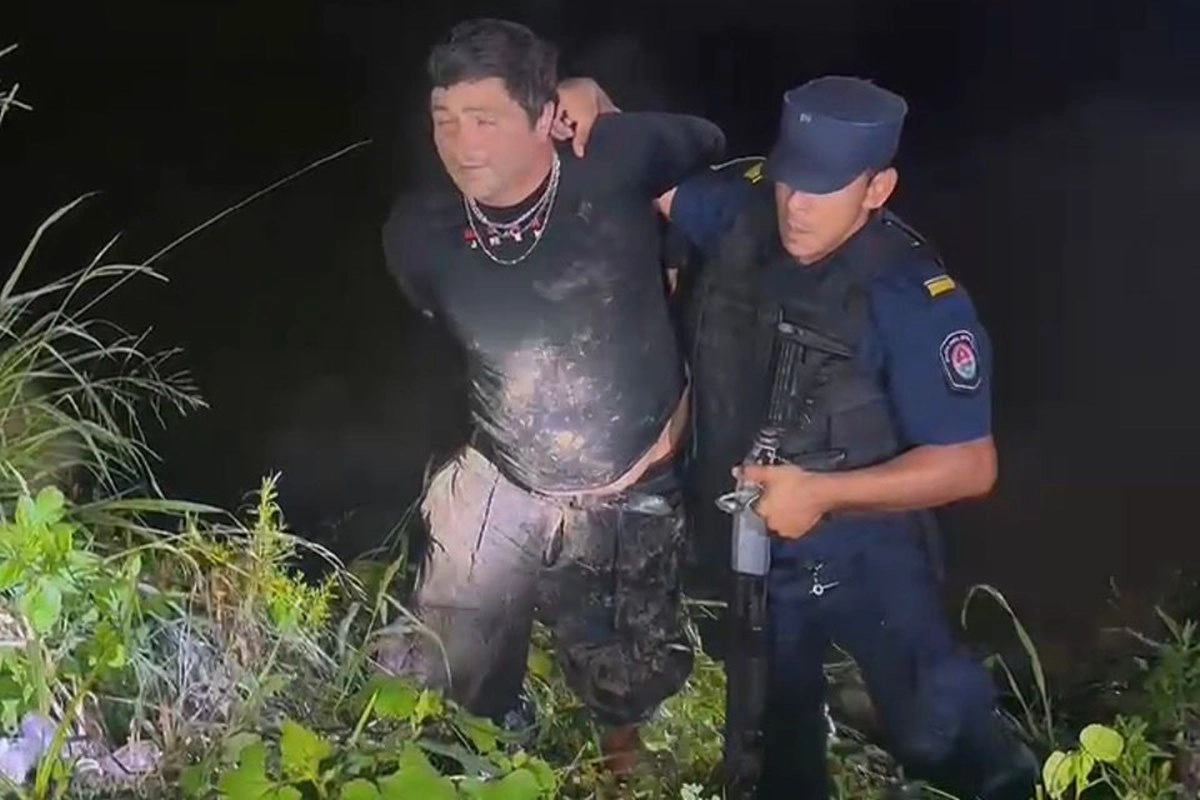 El momento de la detenci&oacute;n del delincuente de nacionalidad uruguaya