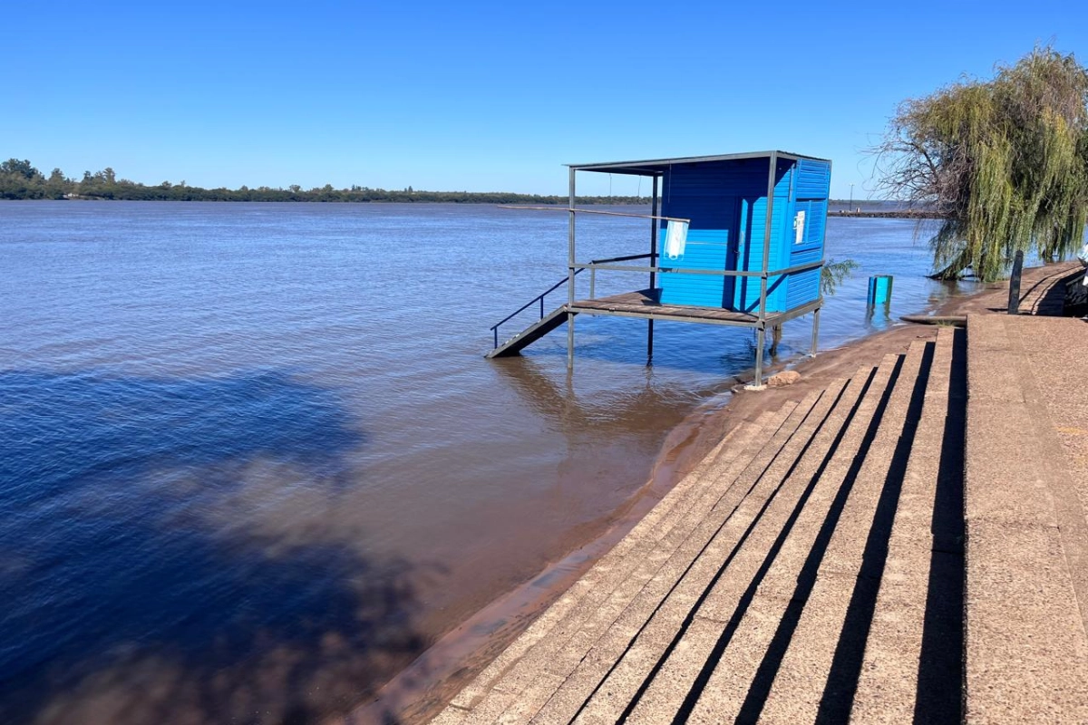 El r&iacute;o Uruguay se aproxima a los 7 metros de altura.