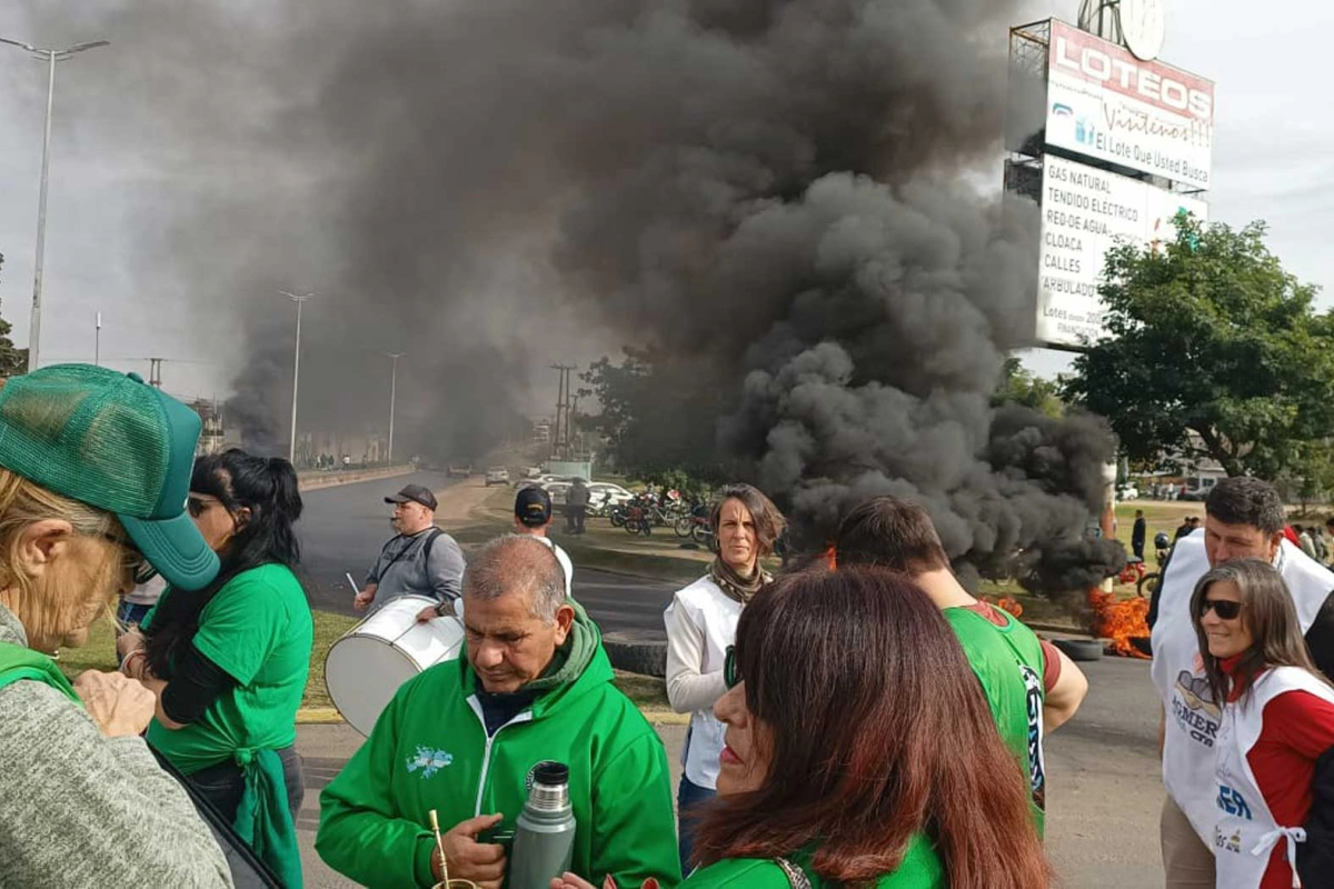 Protestas en Concepci&oacute;n del Uruguay.