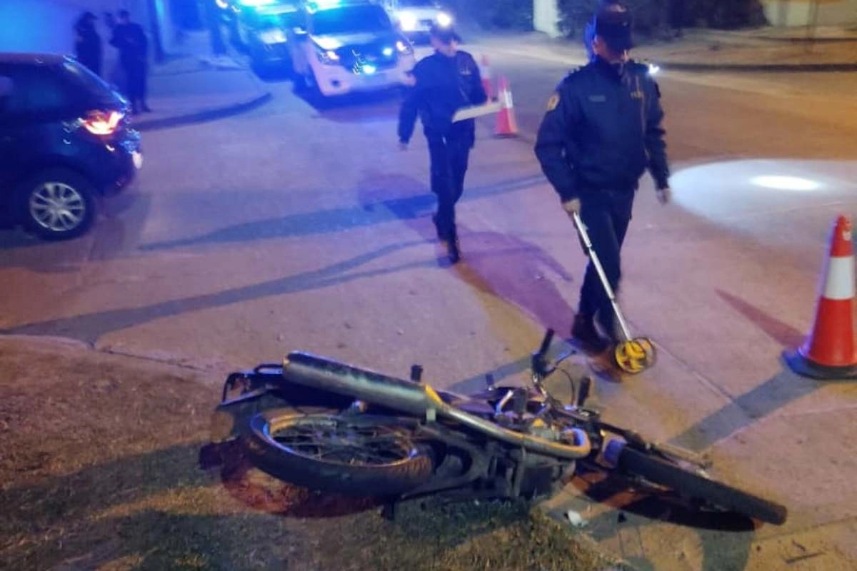 El motociclista debi&oacute; ser trasladado al nosocomio local.