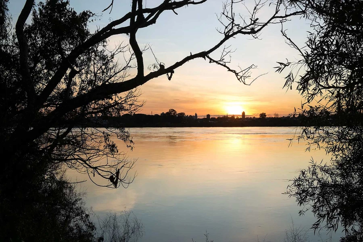 Crecida del r&iacute;o Uruguay.