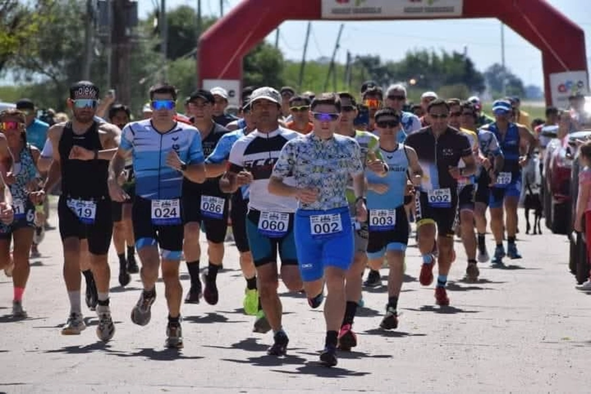 Largada del Duatlon Jeep